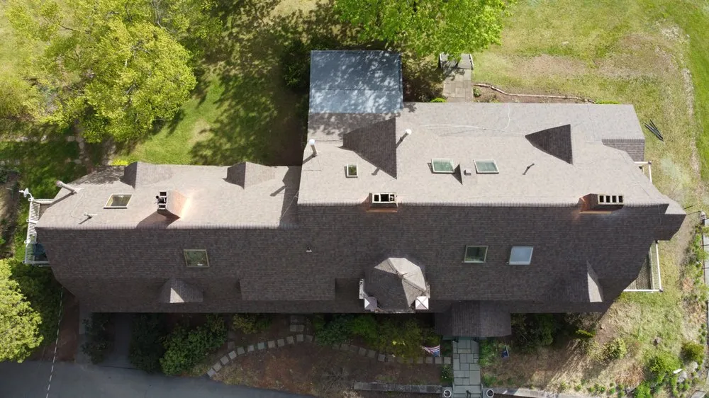 Emergency storm damage roof repair for residential properties in White Lake, NY by Strait Line Roofing