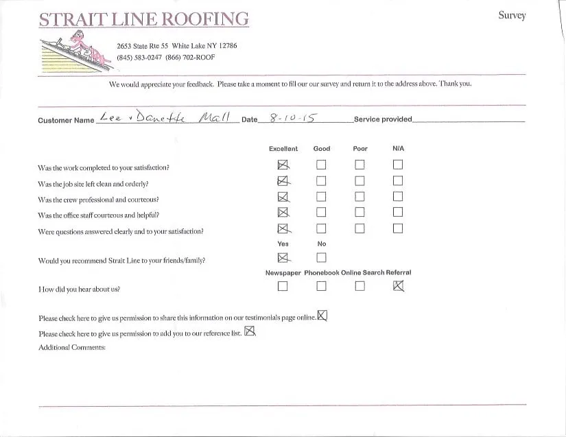 Expert roof repair experts serving White Lake, NY - Strait Line Roofing