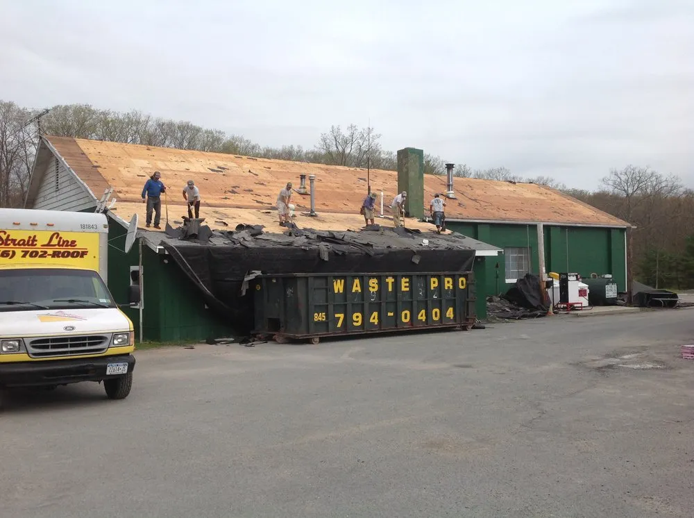 Top-rated roof repair in White Lake, NY by Strait Line Roofing