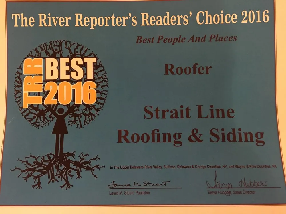 Trusted residential roofing service in White Lake, NY - Strait Line Roofing