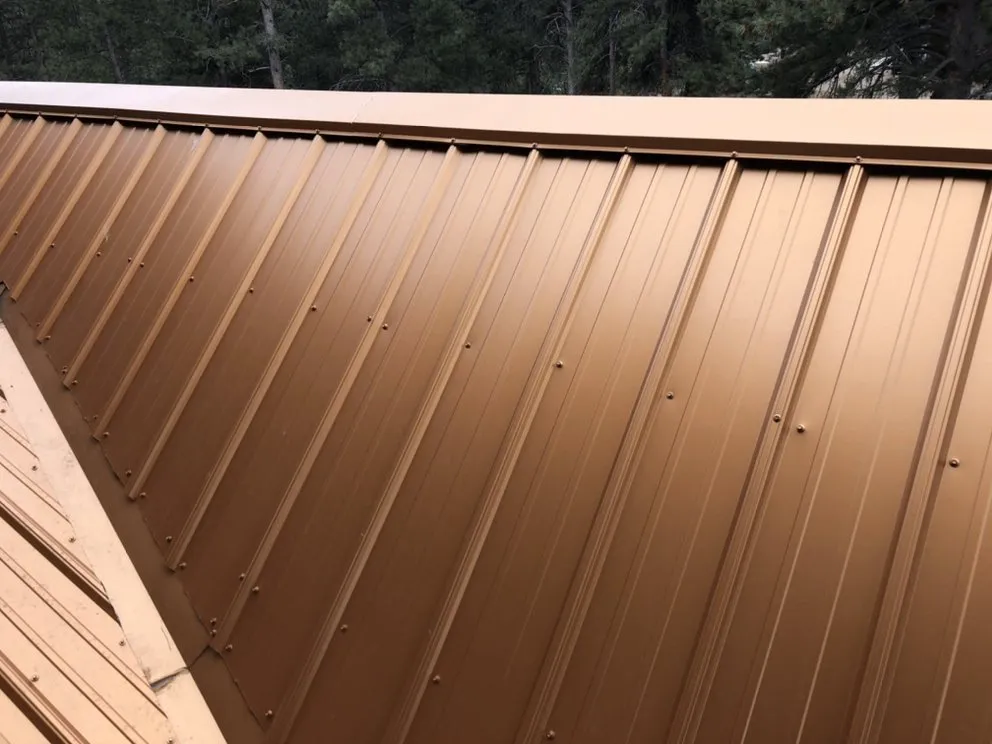 Slide of String Line Metal Roofing