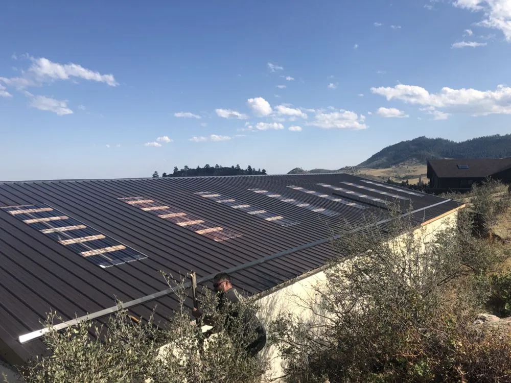 Slide of String Line Metal Roofing