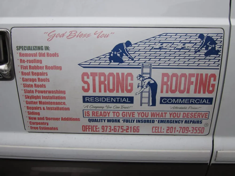 Slide of Strong Roofing Company