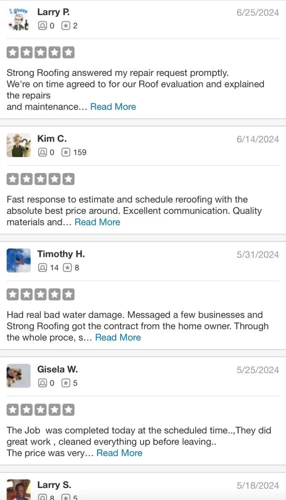 Slide of Strong Roofing