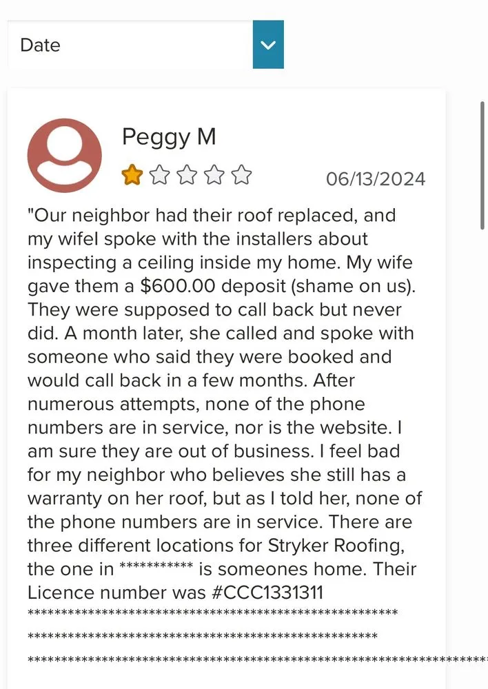 Slide of Stryker Metal Roofing