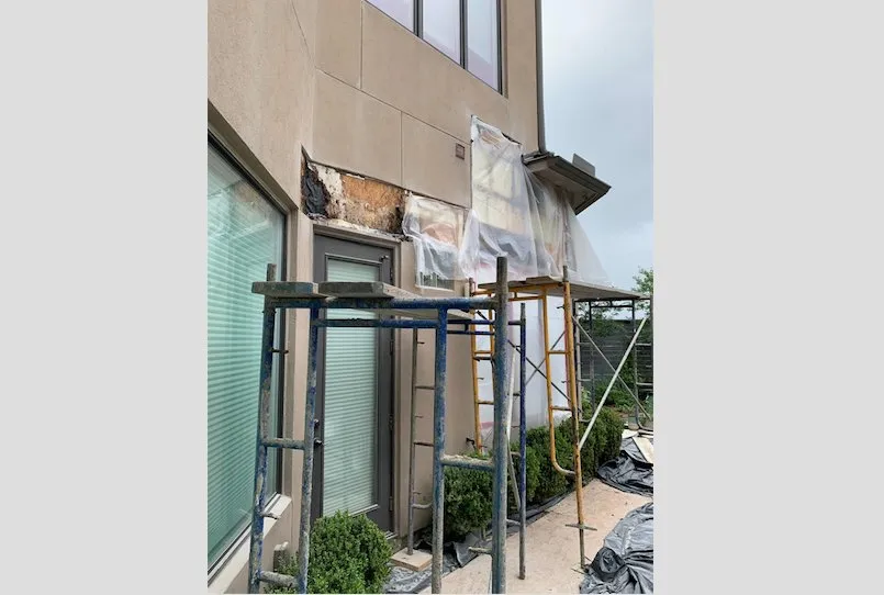 Slide of Stuko Application and Repair