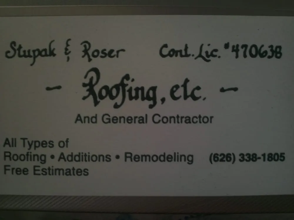 Slide of Stupak and Roser Roofing