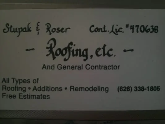 Stupak and Roser Roofing