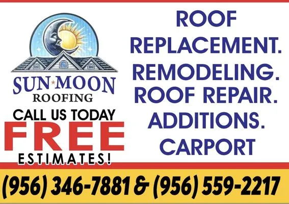 Sun & Moon Roofing Logo