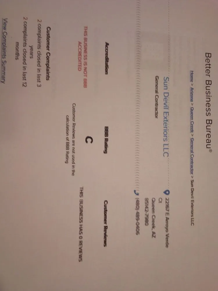 Slide of Sun Devil Exteriors