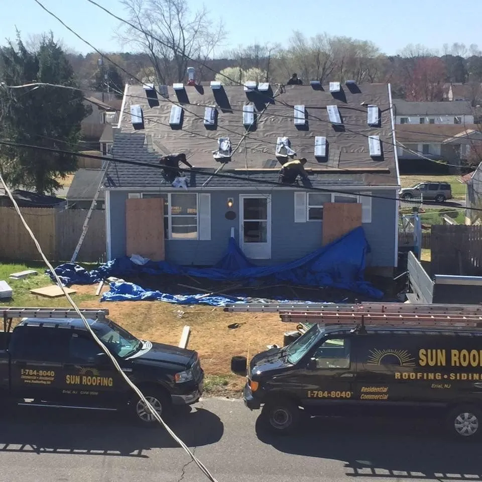 Emergency storm damage roof repair for fast service across Erial, NJ - Sun Roofing