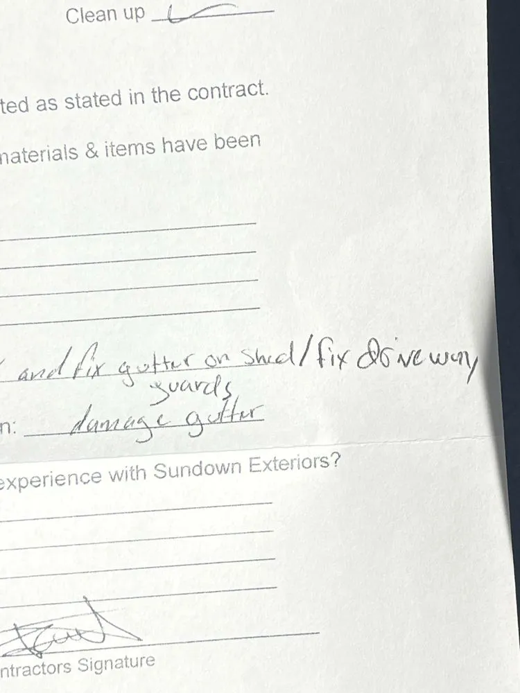 Slide of Sundown Exteriors