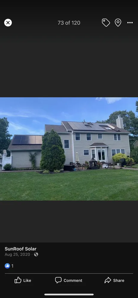 Slide of SunRoof Solar