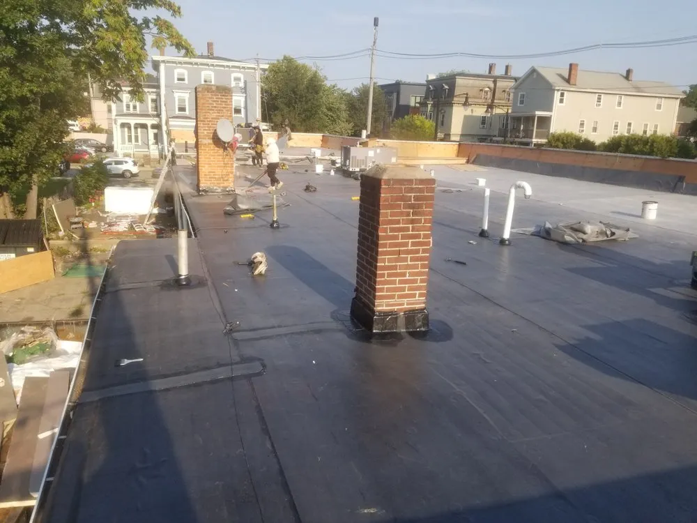 Emergency storm damage roof repair in South Easton, MA - Sunset Home Improvement