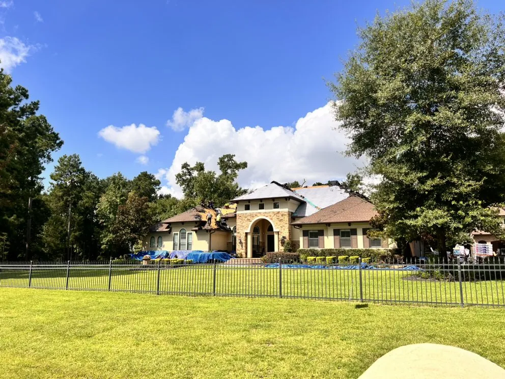 Professional flat roof repair same-day service in Huffman, TX by Sunset Roofing and Construction
