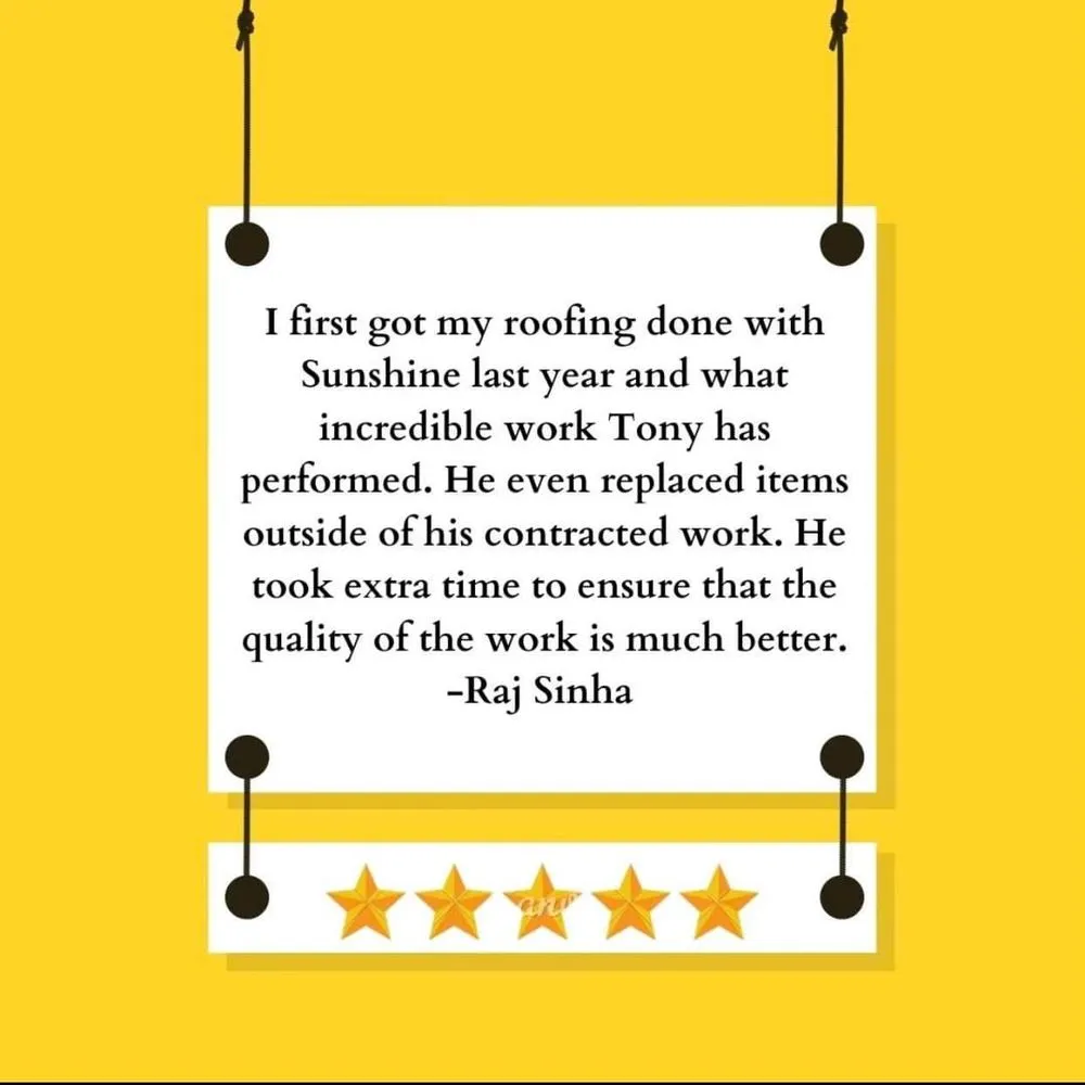 Slide of Sunshine Roofing & Remodeling