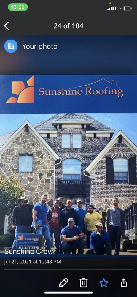 Slide of Sunshine Roofing & Remodeling