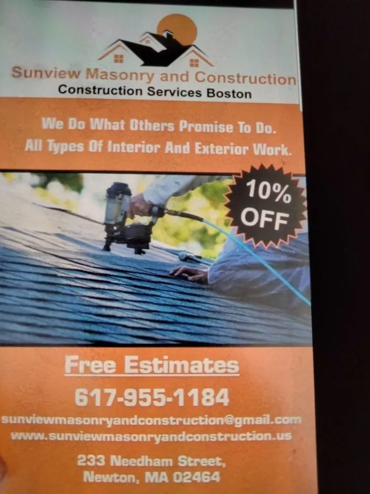 Reliable roof installation for fast service across Chestnut Hill, MA - Sunview Masonry and Construction