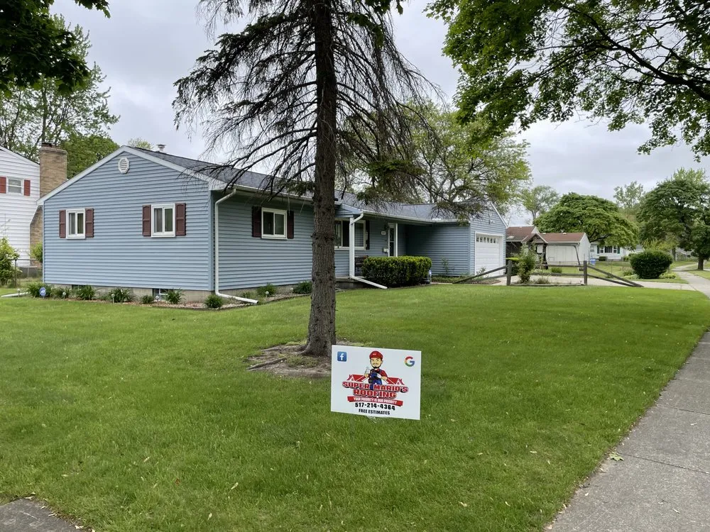 Slide of Super Mario's Roofing