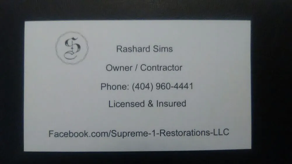 Slide of Supreme 1 Restorations