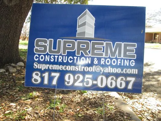 Supreme Construction & Roofing Logo