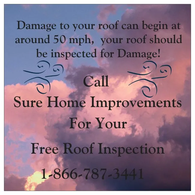 Slide of Sure Roofing and Siding