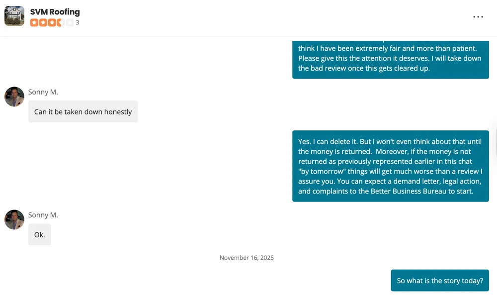 Slide of SVM Roofing