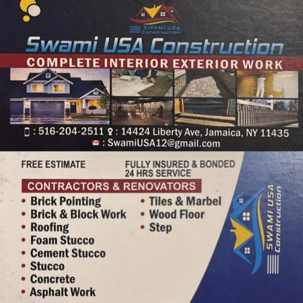 Slide of Swami USA Construction