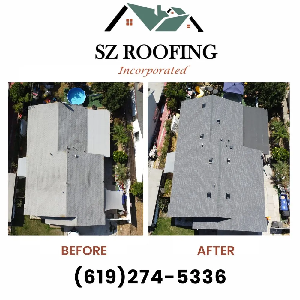 Slide of SZ Roofing