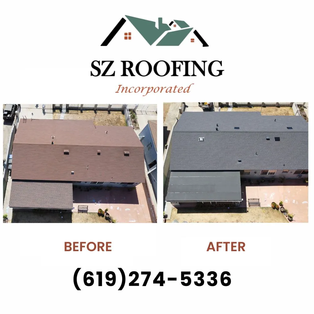 Slide of SZ Roofing
