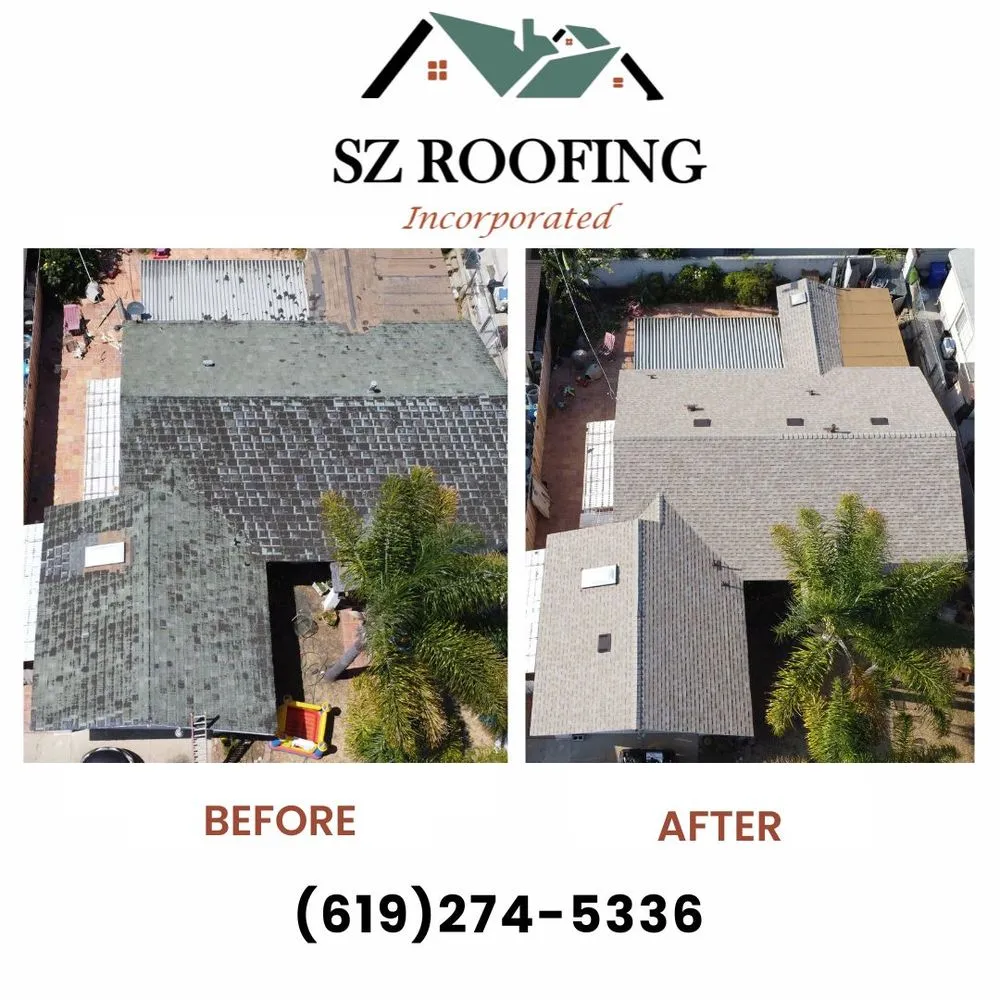 Slide of SZ Roofing