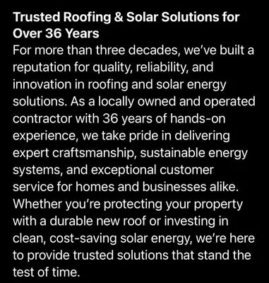 T & G Roofing and Solar Company