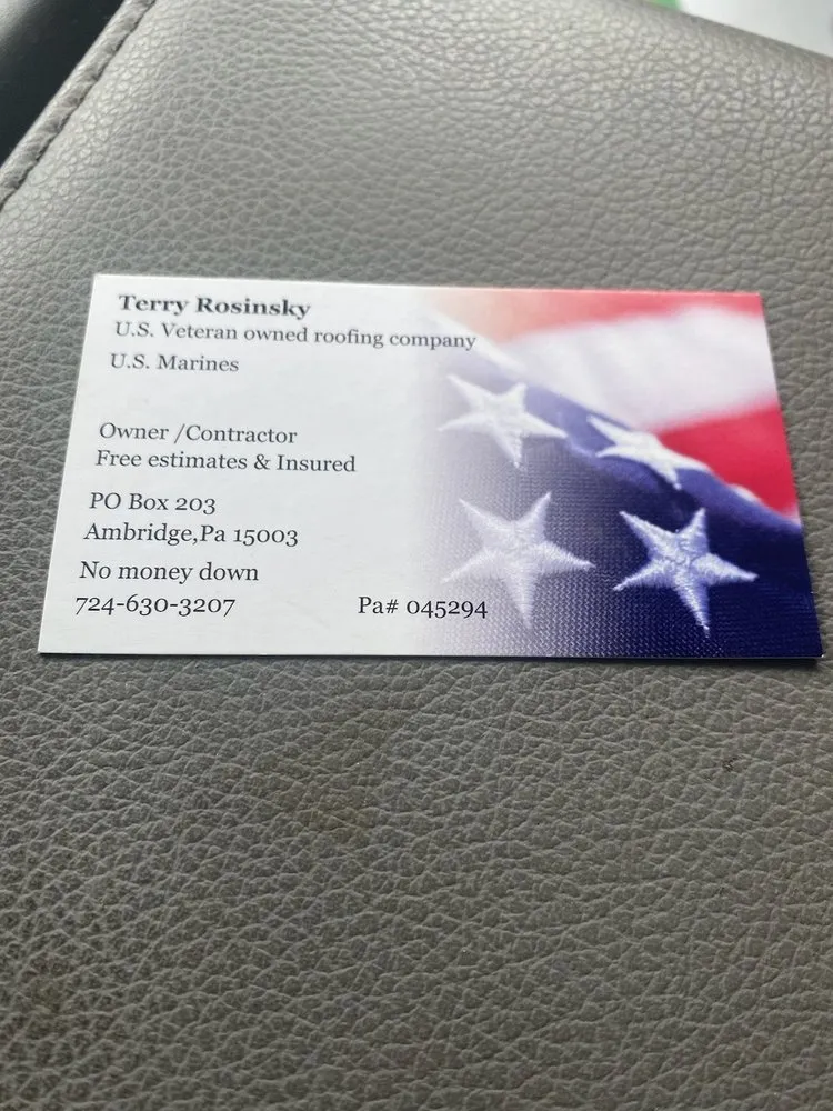 Slide of T Rosinsky Roofing