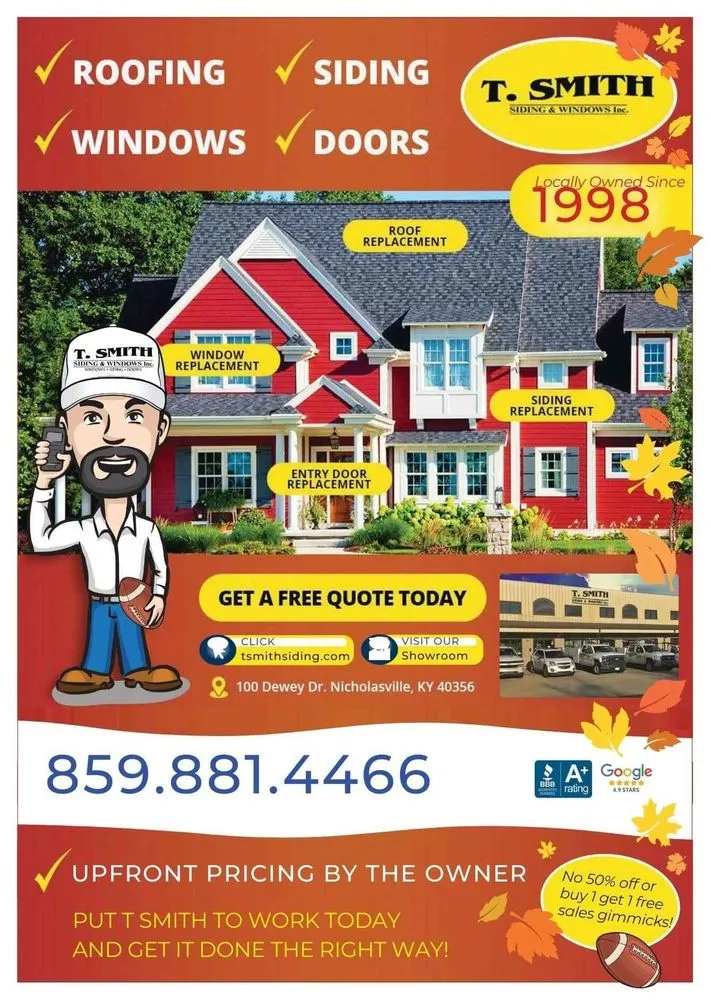 Slide of T Smith Siding, Roofing & Windows