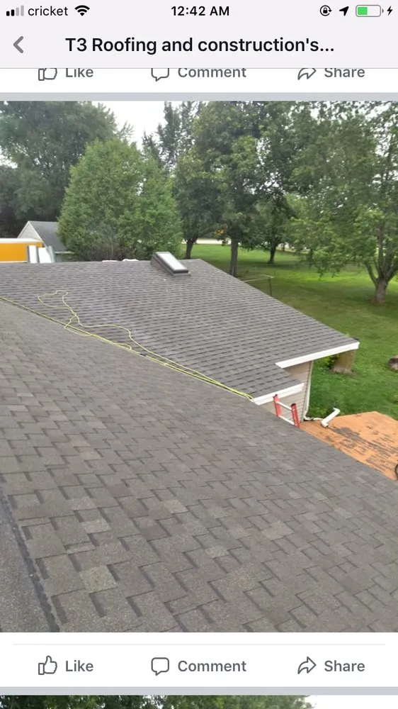 Slide of T3 Roofing/Construction