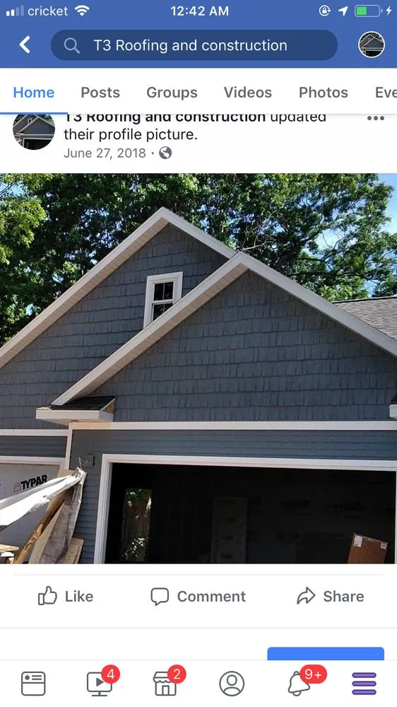 Slide of T3 Roofing/Construction