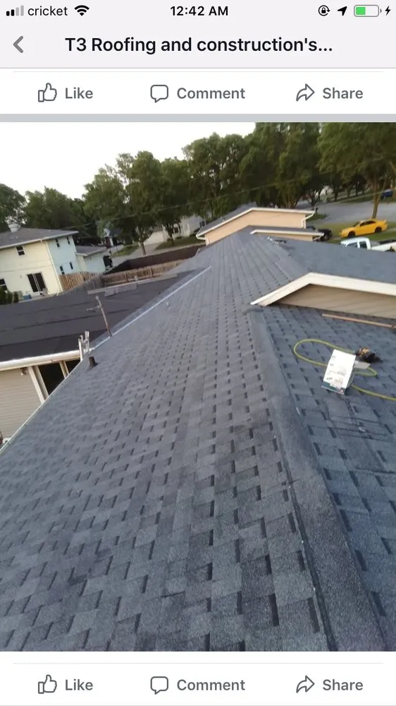 Slide of T3 Roofing/Construction