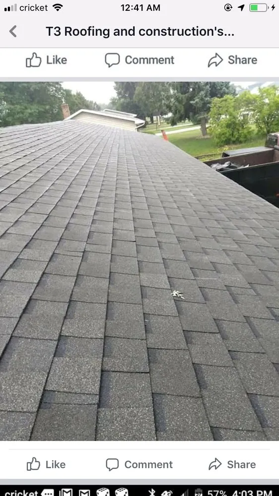 Slide of T3 Roofing/Construction