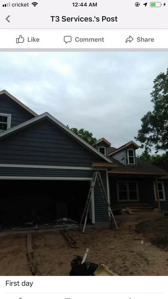 Slide of T3 Roofing/Construction