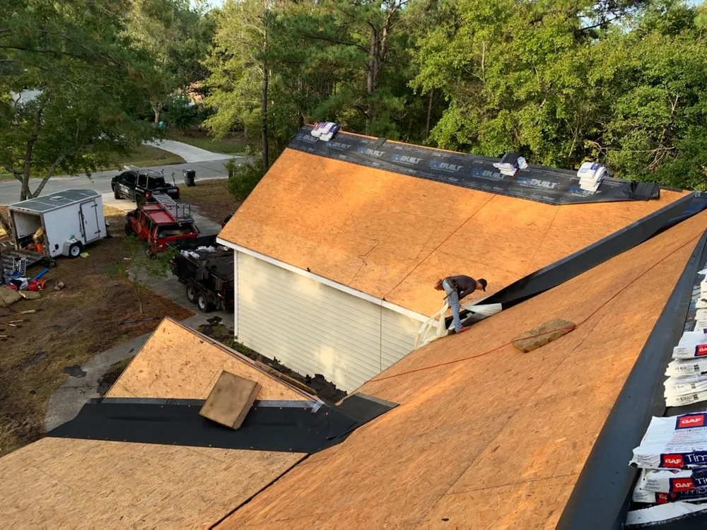Local roof repair in Moorseviille, NC by Tabor Roofing