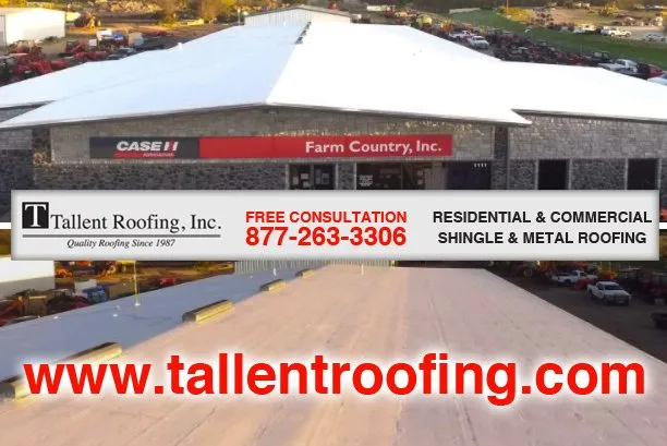 Slide of Tallent Roofing