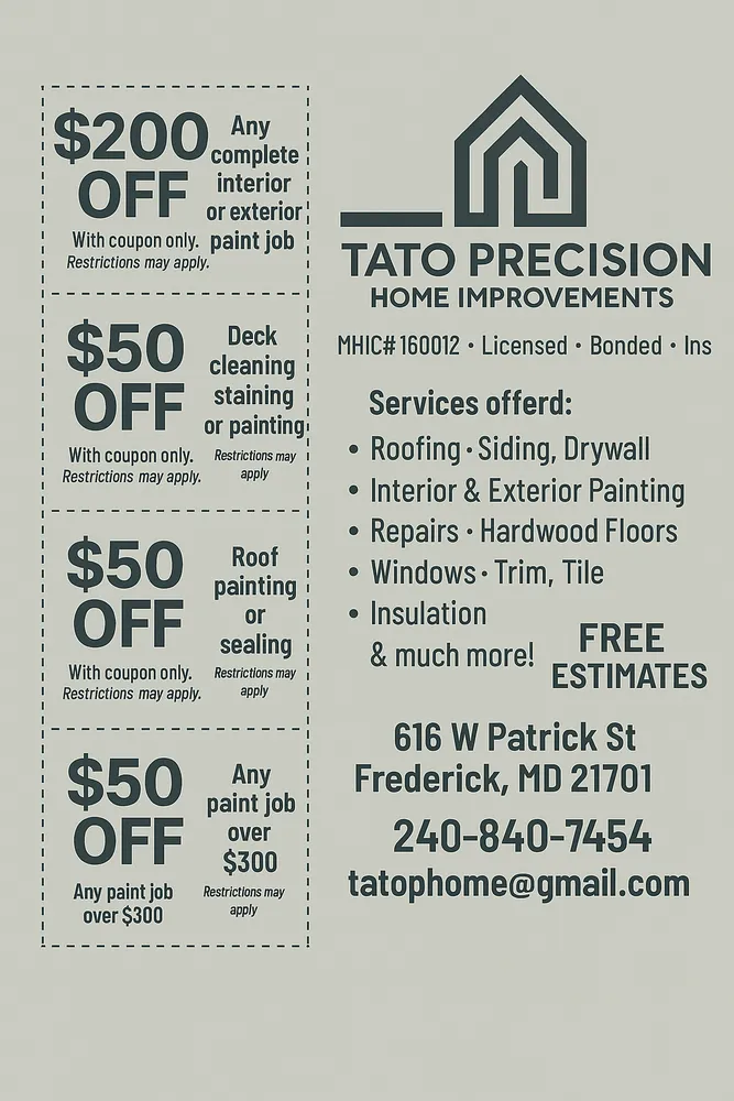 Slide of TATO Precision Home Improvement