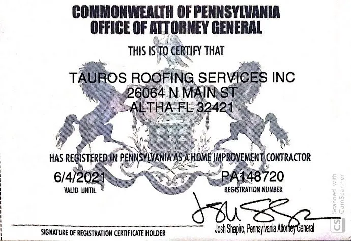 Slide of Tauros Roofing Services