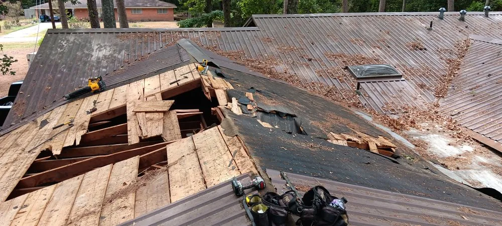Emergency storm damage roof repair experts serving Harleton, TX - Taylors Roofing