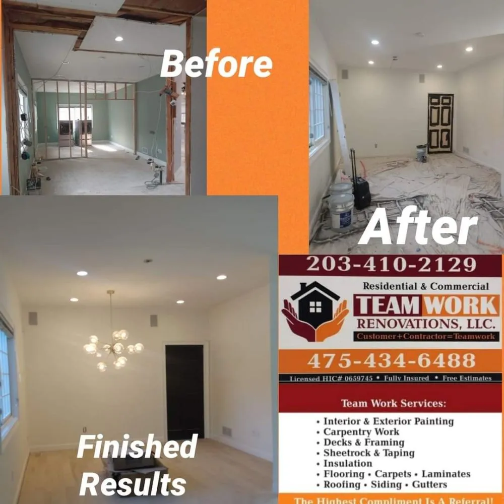 Slide of Team Work Renovations