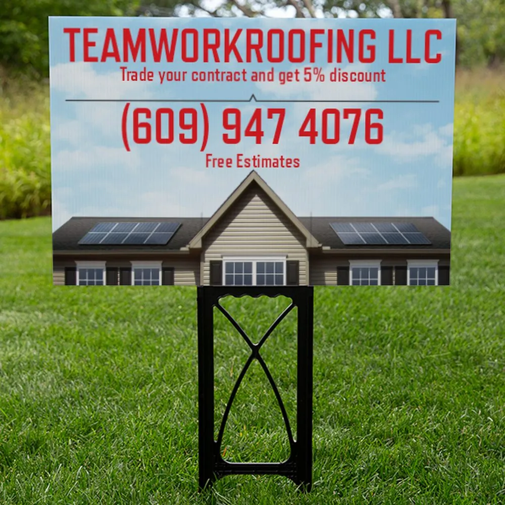 Slide of Team Work Roofing
