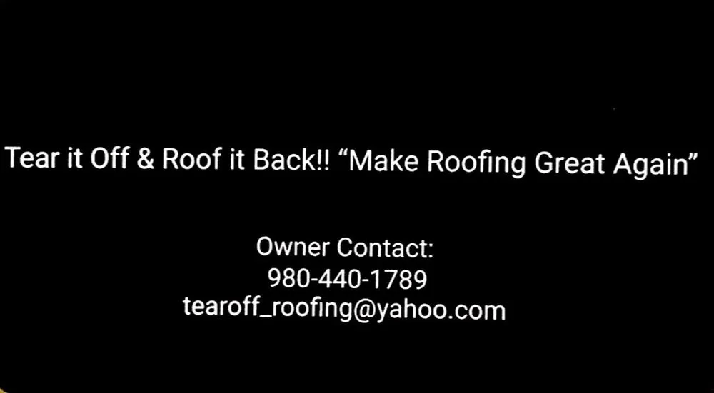 Slide of Tear-Off Roofing & Construction
