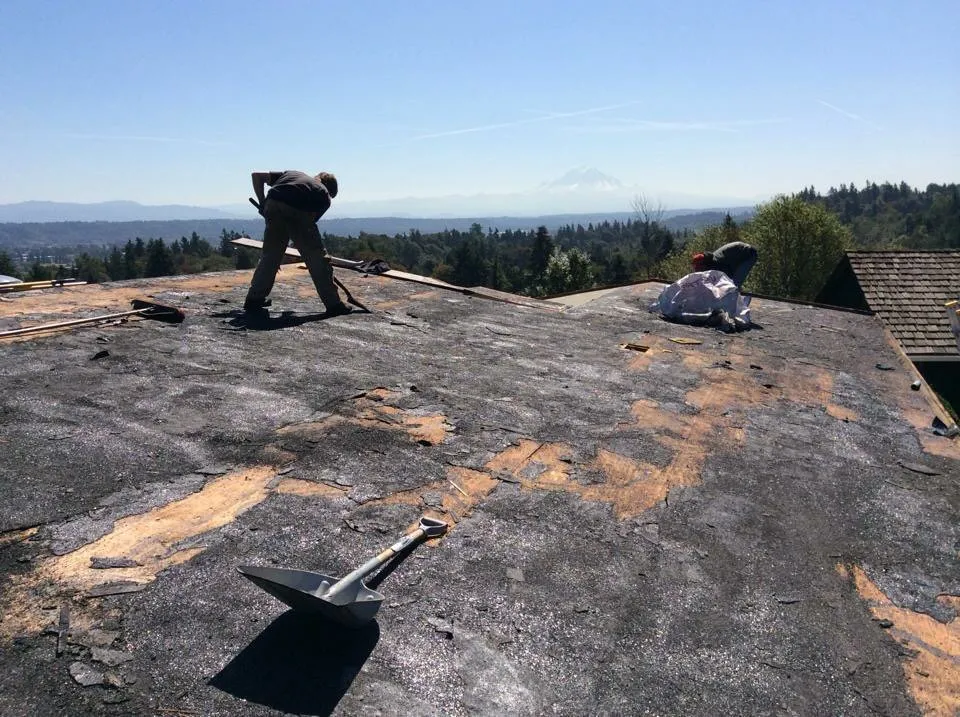 Slide of Tedrick's Roofing