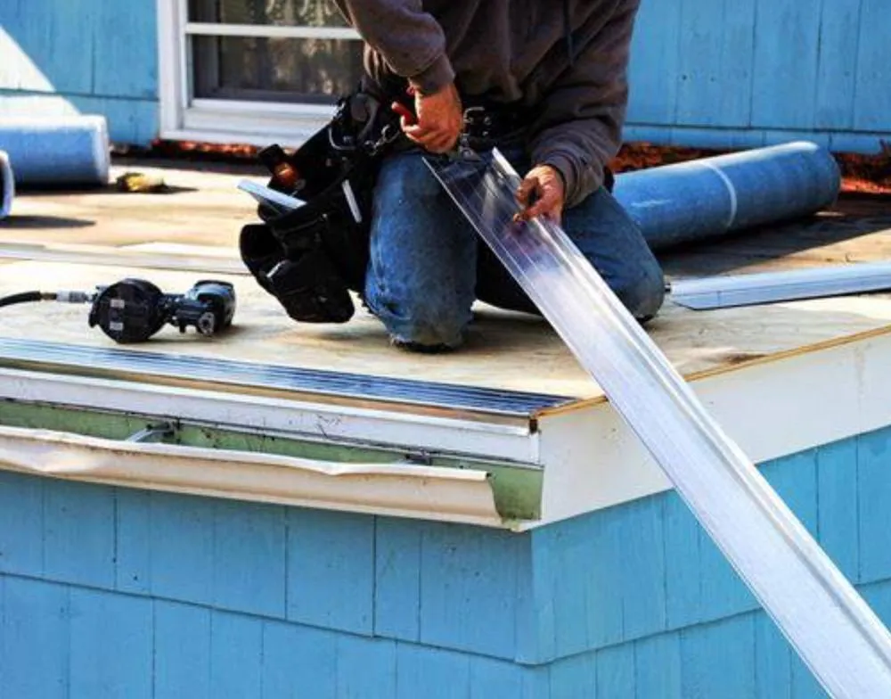 Slide of Tedrick's Roofing