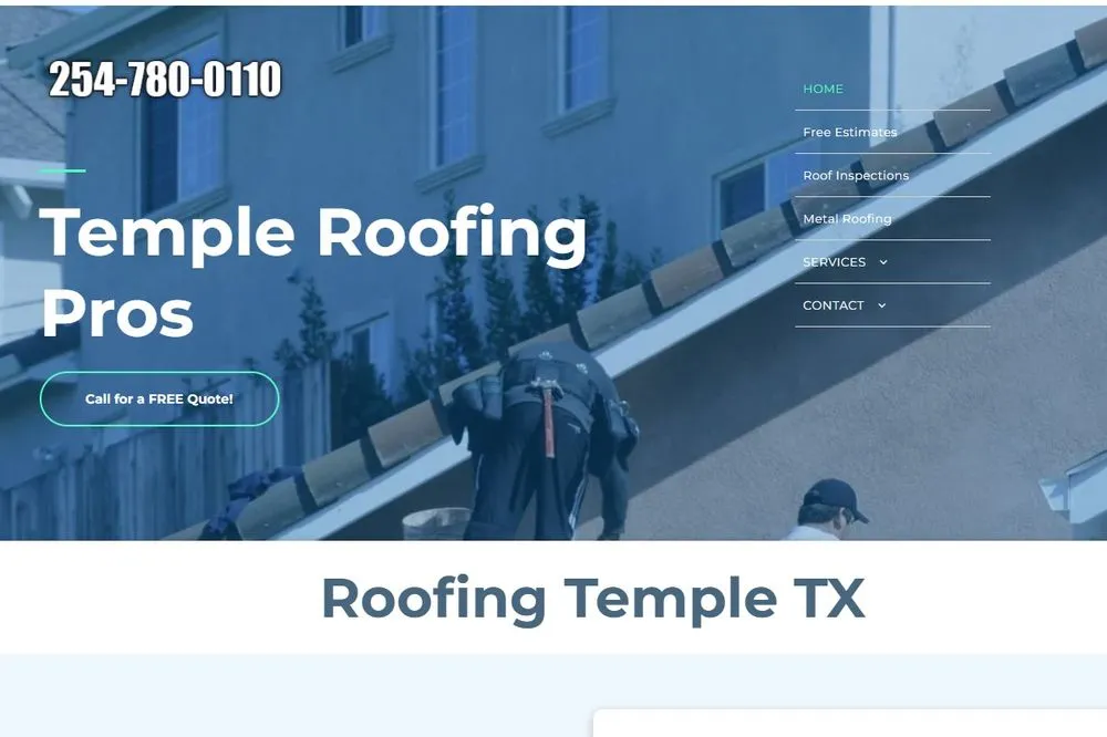 Slide of Temple Roofing Pros